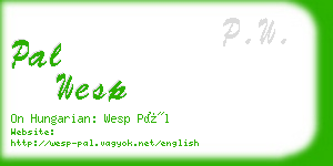 pal wesp business card